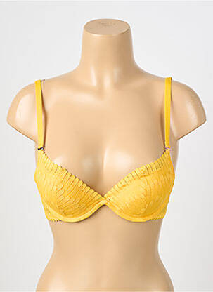 Soutien-gorge haut soutien-gorge push-up haut soutien-gorge push-up jaune ESCORT femme