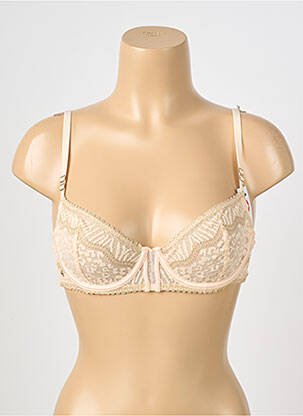Soutien-gorge effet matière satinée haut soutien-gorge emboitant rose MORGAN femme