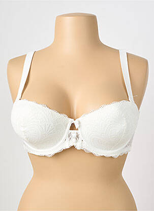 Soutien-gorge effet matière satinée haut soutien-gorge moulé beige ESCORT femme