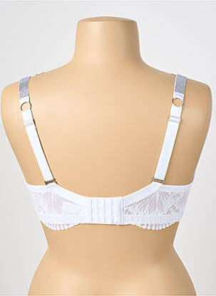 Soutien-gorge effet matière satinée haut soutien-gorge moulé blanc VALEGE femme