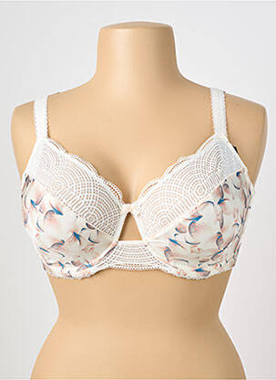 Soutien-gorge effet matière satinée haut soutien-gorge emboitant beige SANS COMPLEXE femme