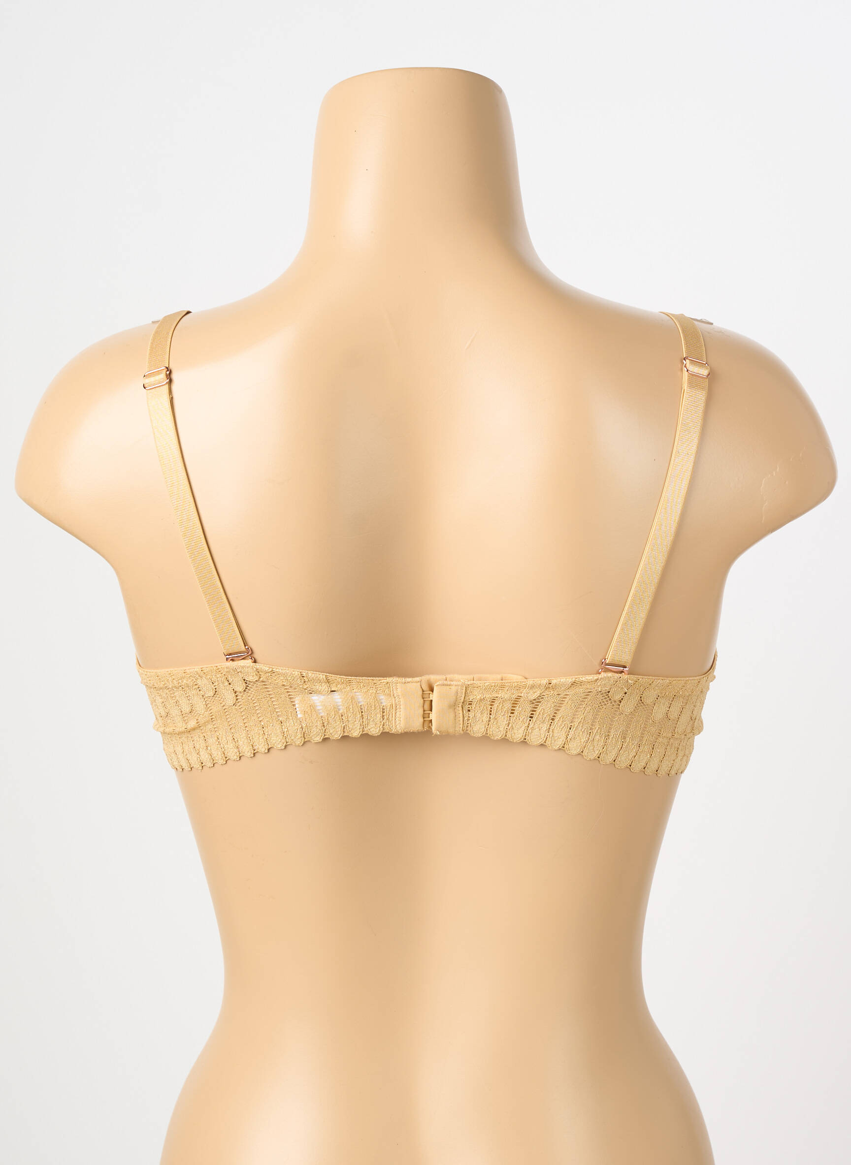 Soutien-gorge effet matière satinée haut soutien-gorge moulé or ESCORT femme