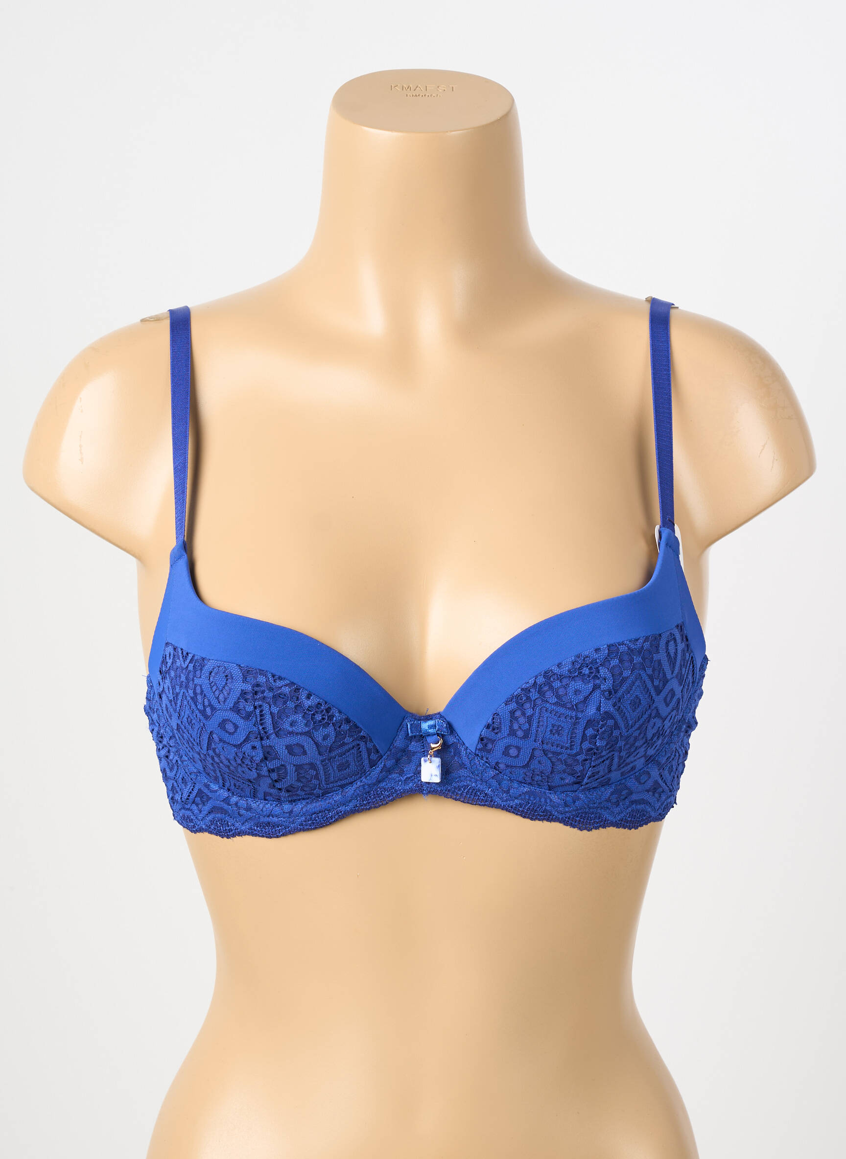 Soutien-gorge broderie haut soutien-gorge moulé bleu STEFFY femme