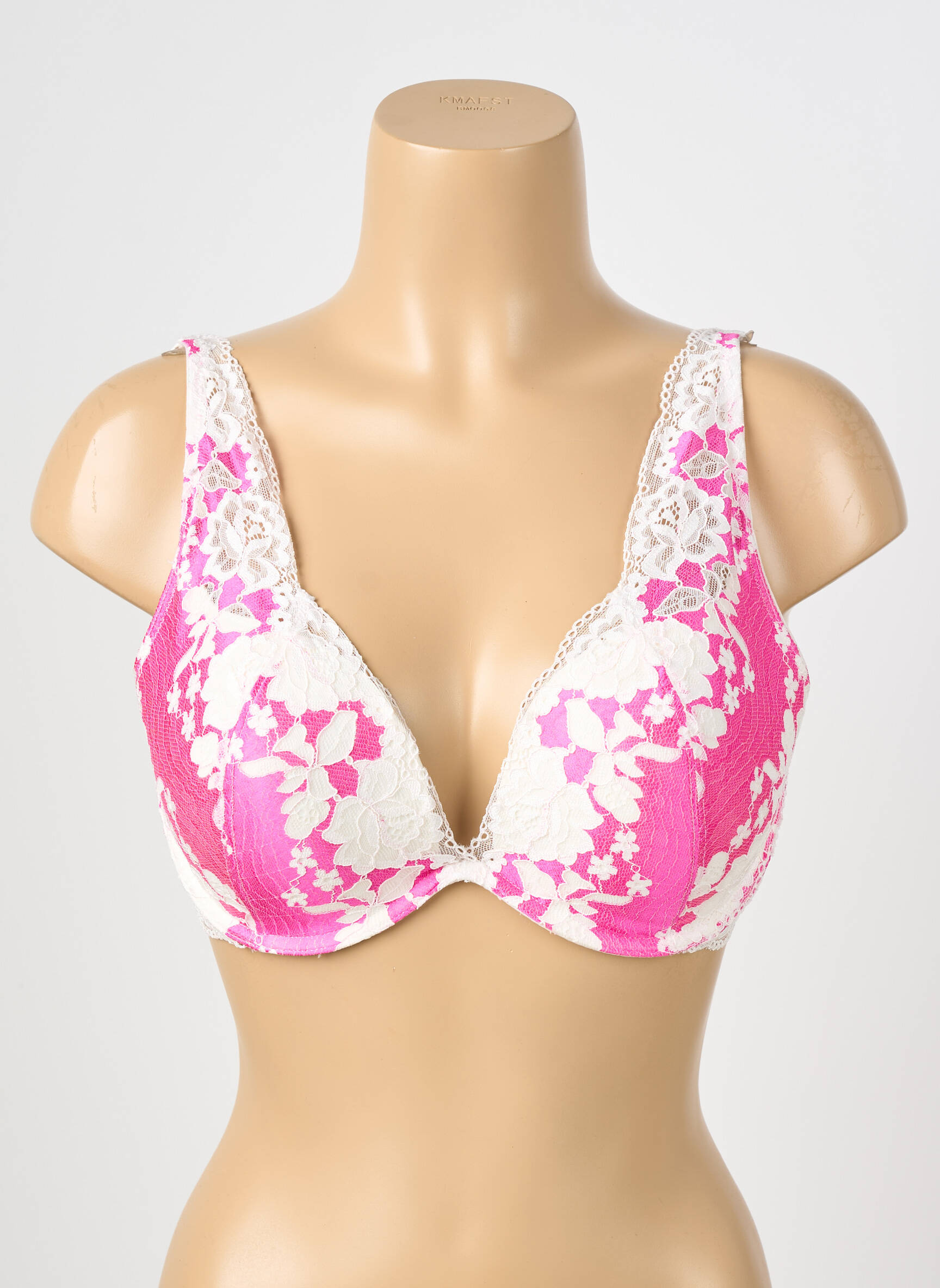 Soutien-gorge effet matière satinée haut soutien-gorge push-up rose ESCORT femme