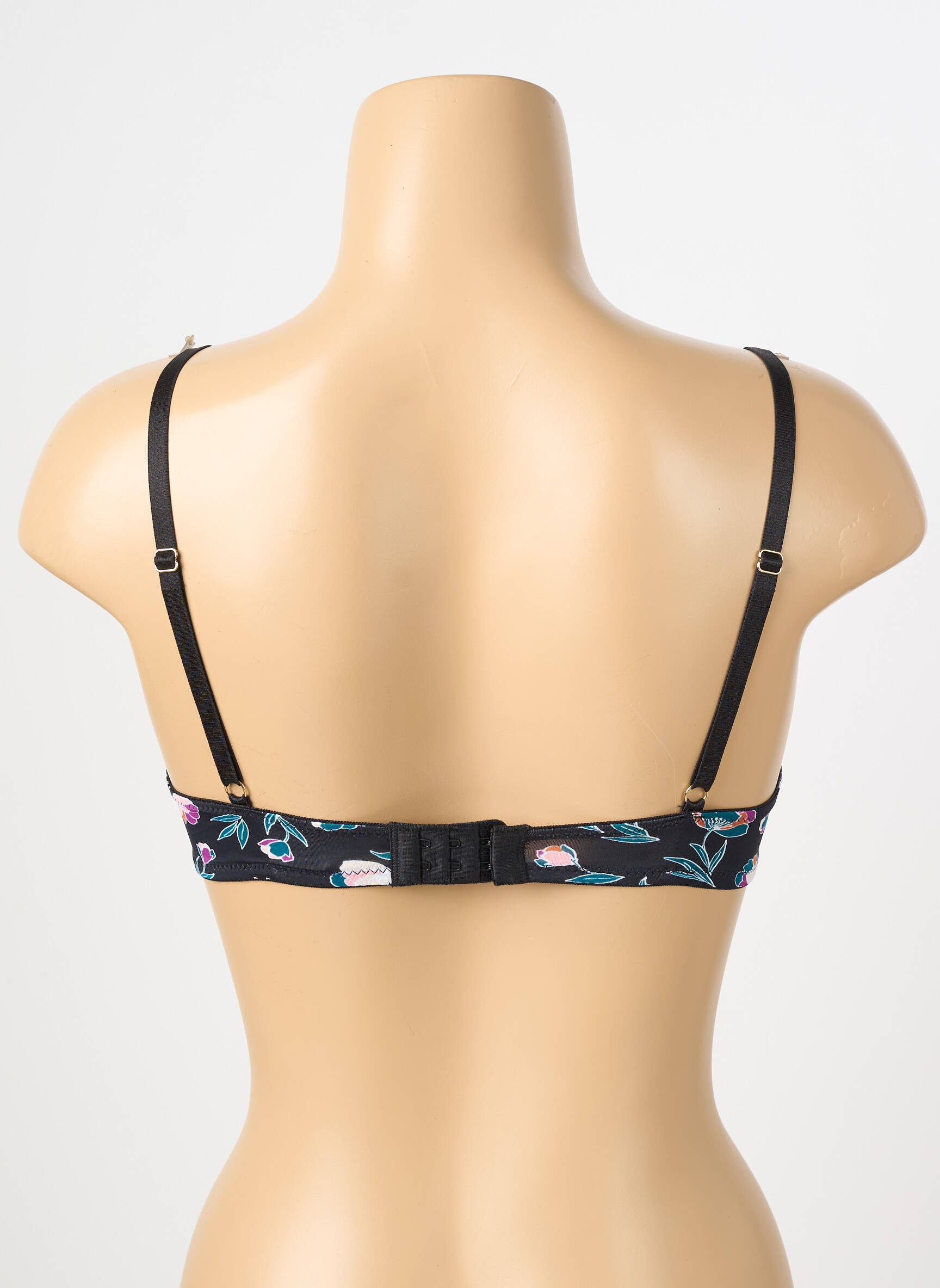 Soutien-gorge broderie haut soutien-gorge moulé noir STEFFY femme