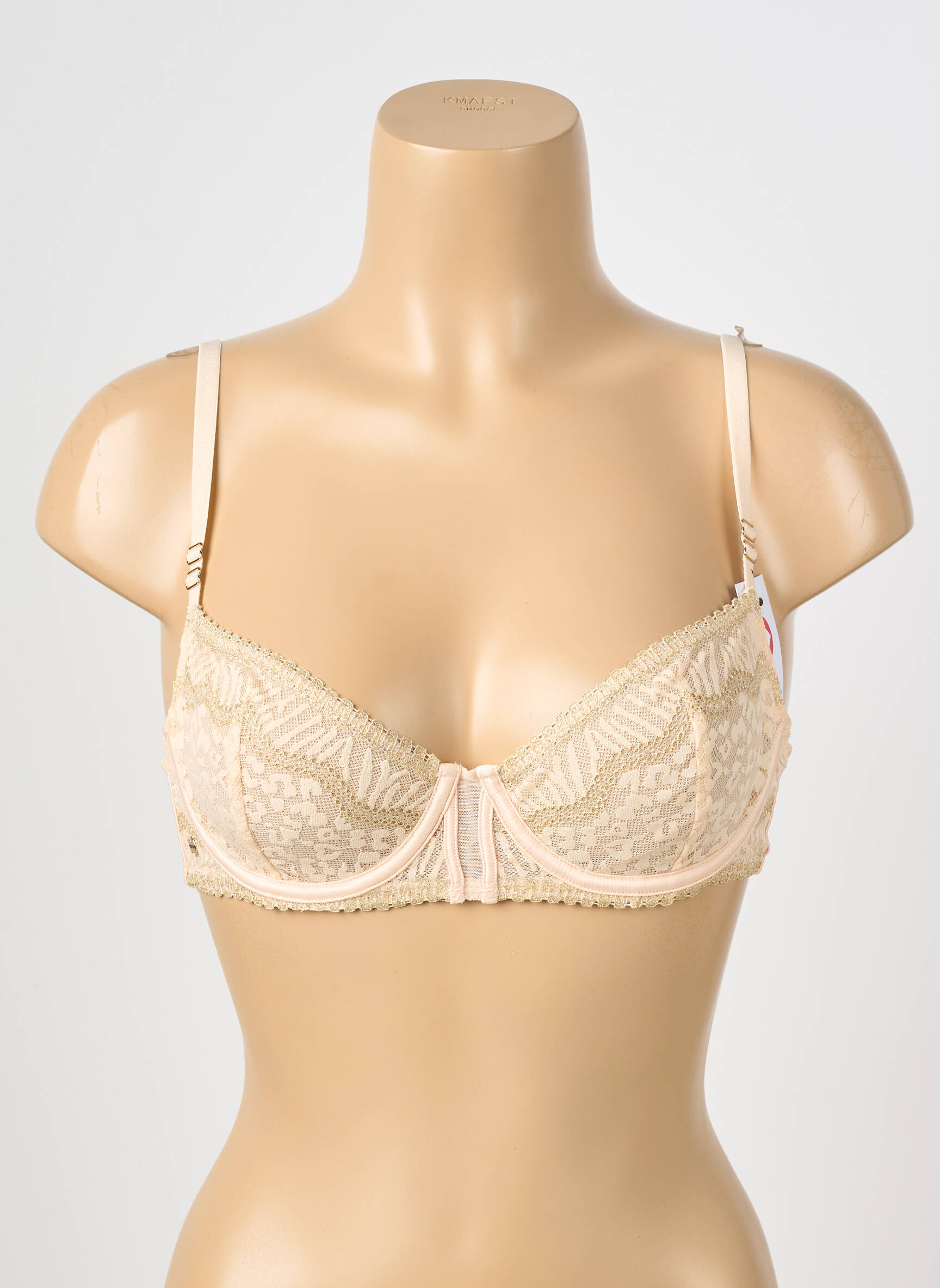 Soutien-gorge effet matière satinée haut soutien-gorge emboitant rose MORGAN femme
