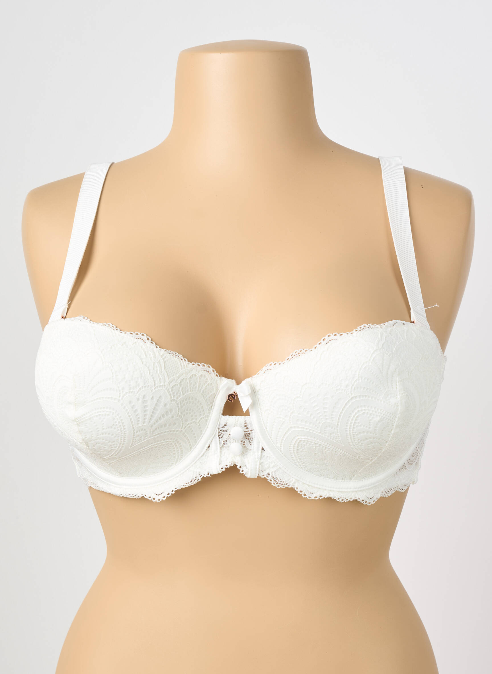 Soutien-gorge effet matière satinée haut soutien-gorge moulé beige ESCORT femme