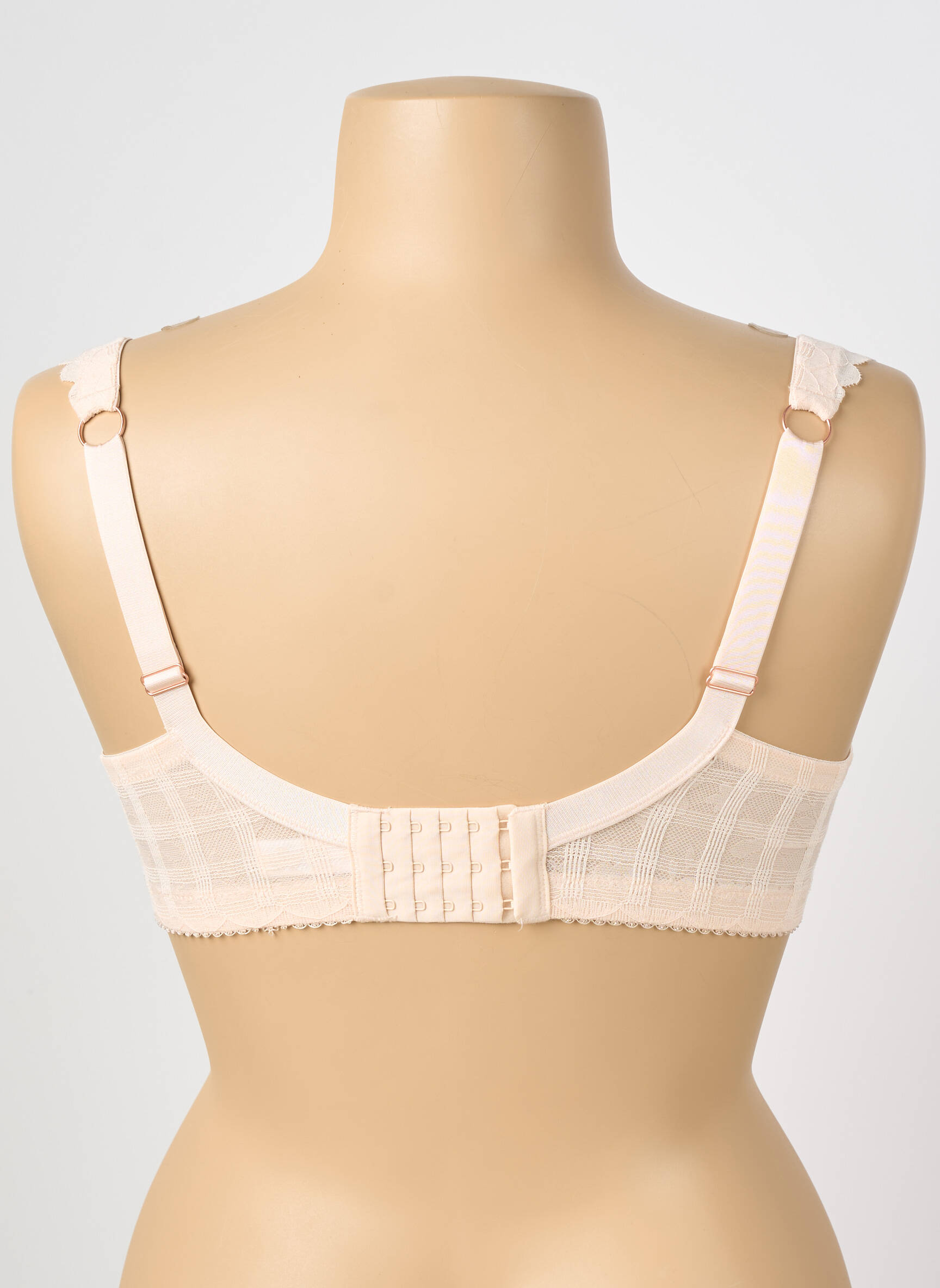 Soutien-gorge effet matière satinée haut soutien-gorge moulé rose VALEGE femme