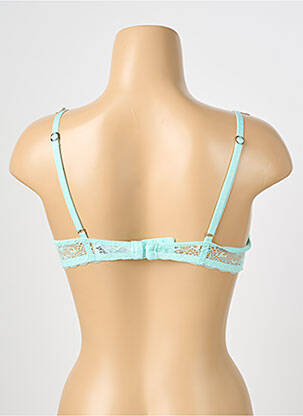 Soutien-gorge effet matière satinée haut soutien-gorge moulé vert MORGAN femme