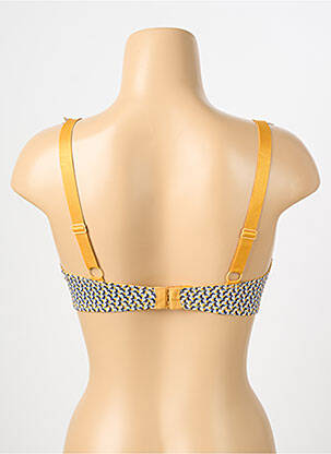 Soutien-gorge broderie haut soutien-gorge moulé jaune STEFFY femme