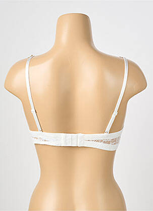 Soutien-gorge effet matière satinée haut soutien-gorge moulé beige STEFFY femme