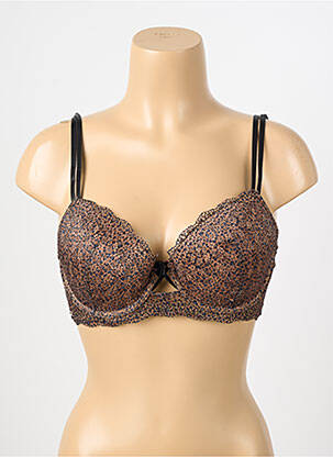 Soutien-gorge légère et transparente haut soutien-gorge moulé marron VALEGE femme