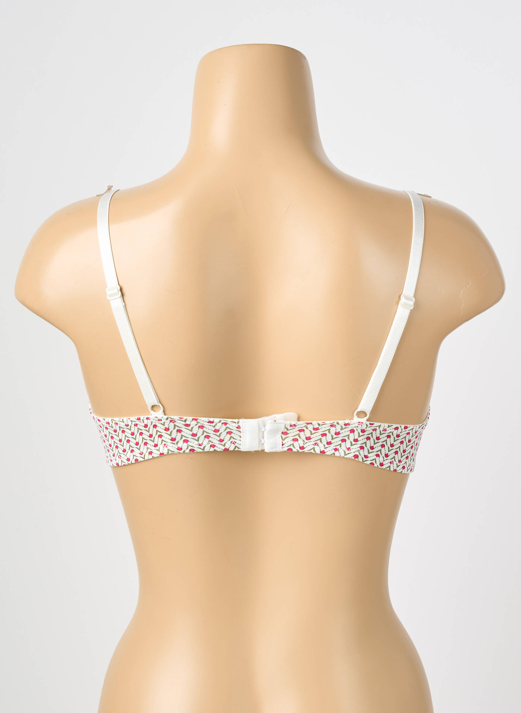 Soutien-gorge effet matière satinée haut soutien-gorge moulé rouge STEFFY femme
