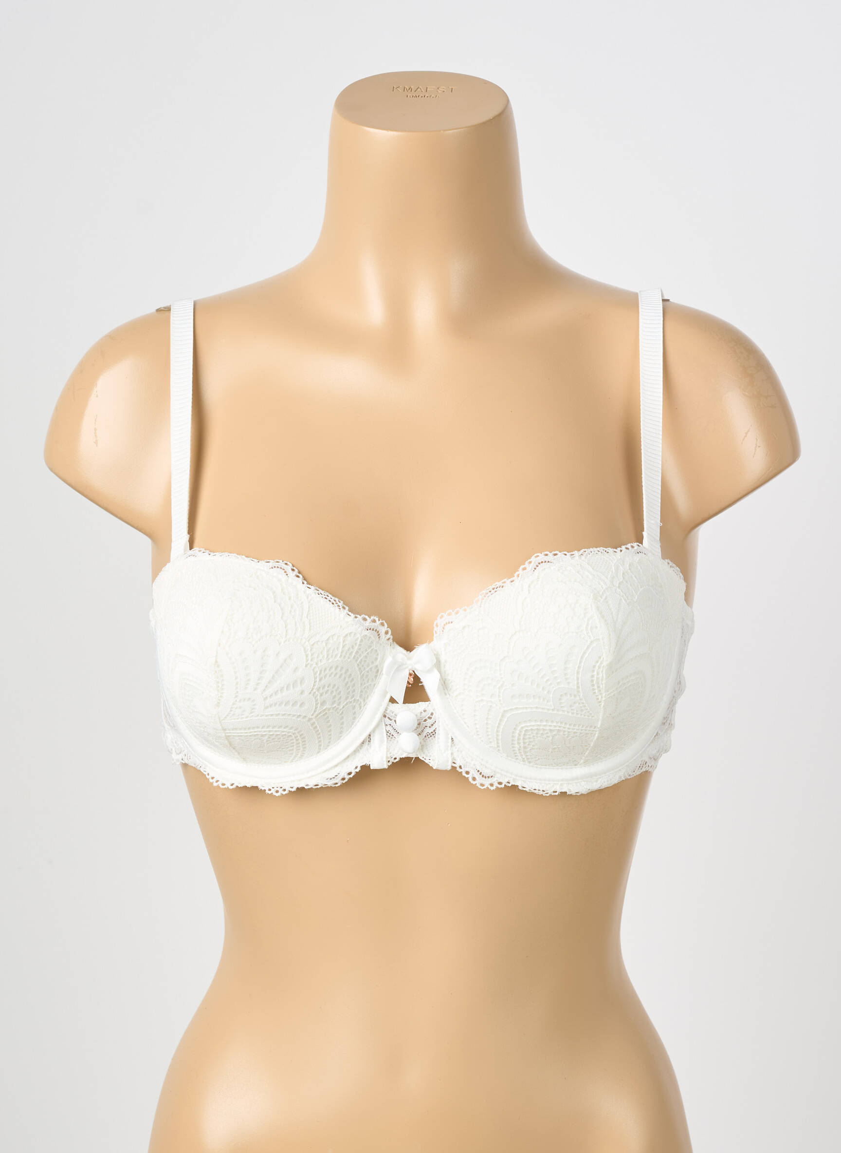 Soutien-gorge effet matière satinée haut soutien-gorge moulé beige ESCORT femme