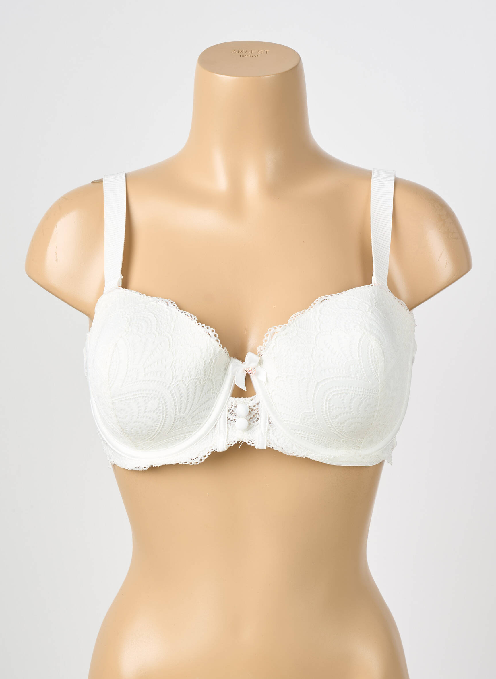 Soutien-gorge effet matière satinée haut soutien-gorge moulé beige ESCORT femme