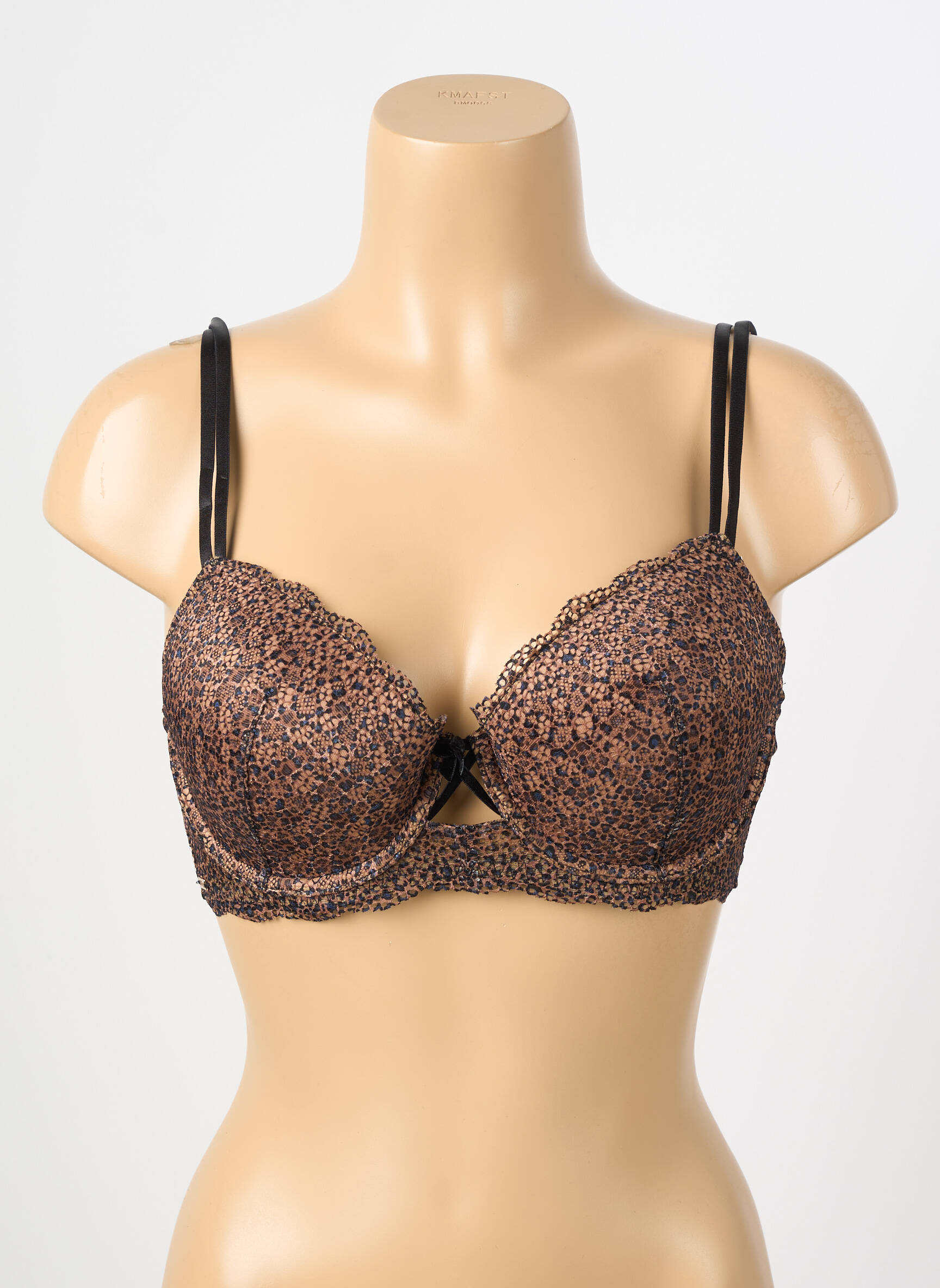 Soutien-gorge légère et transparente haut soutien-gorge moulé marron VALEGE femme