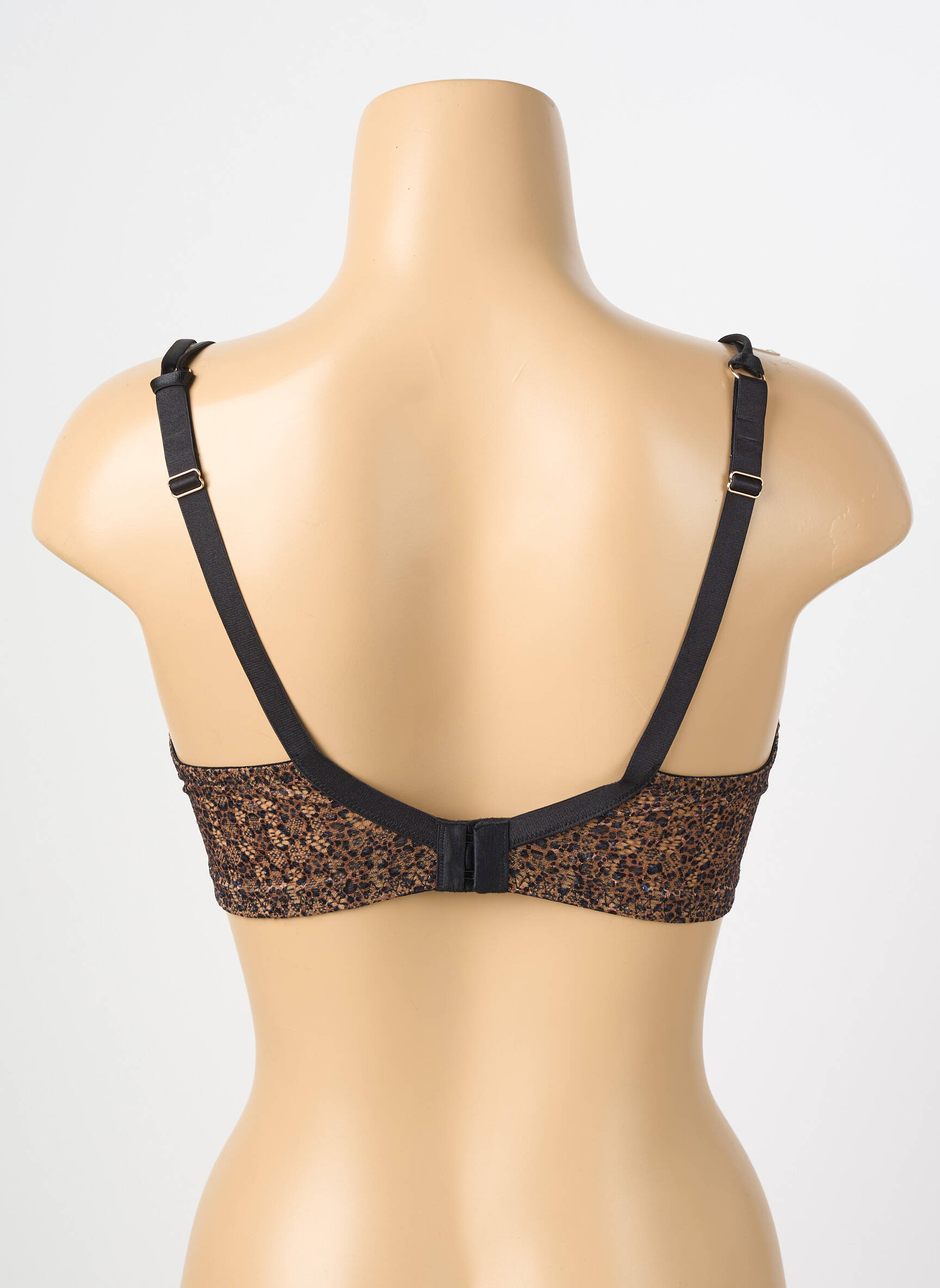 Soutien-gorge légère et transparente haut soutien-gorge moulé marron VALEGE femme