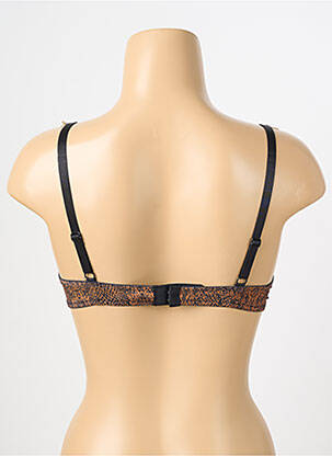 Soutien-gorge effet matière satinée haut soutien-gorge moulé marron ESCORT femme