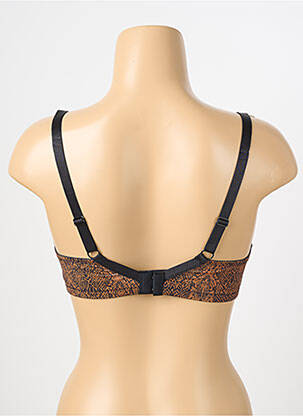 Soutien-gorge effet matière satinée haut soutien-gorge moulé marron ESCORT femme
