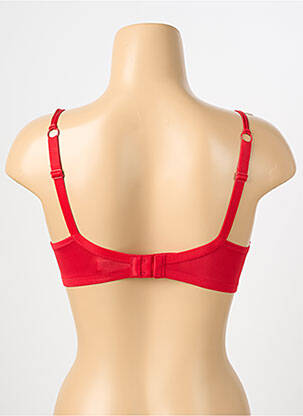 Soutien-gorge effet matière satinée haut soutien-gorge push-up rouge VALEGE femme