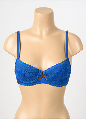 Soutien-gorge légère et transparente haut soutien-gorge moulé bleu ESCORT femme