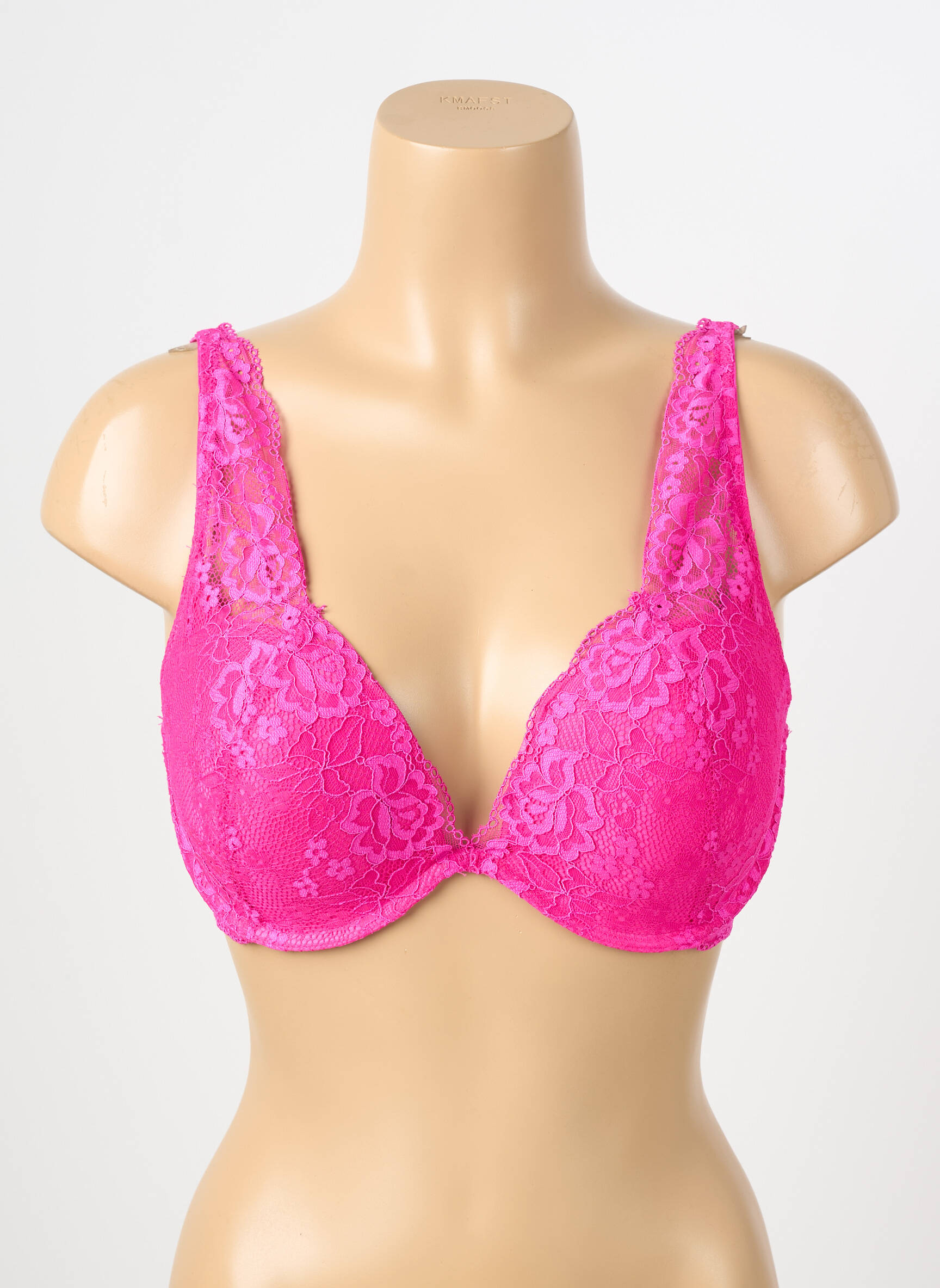 Soutien-gorge effet matière satinée haut soutien-gorge push-up rose ESCORT femme