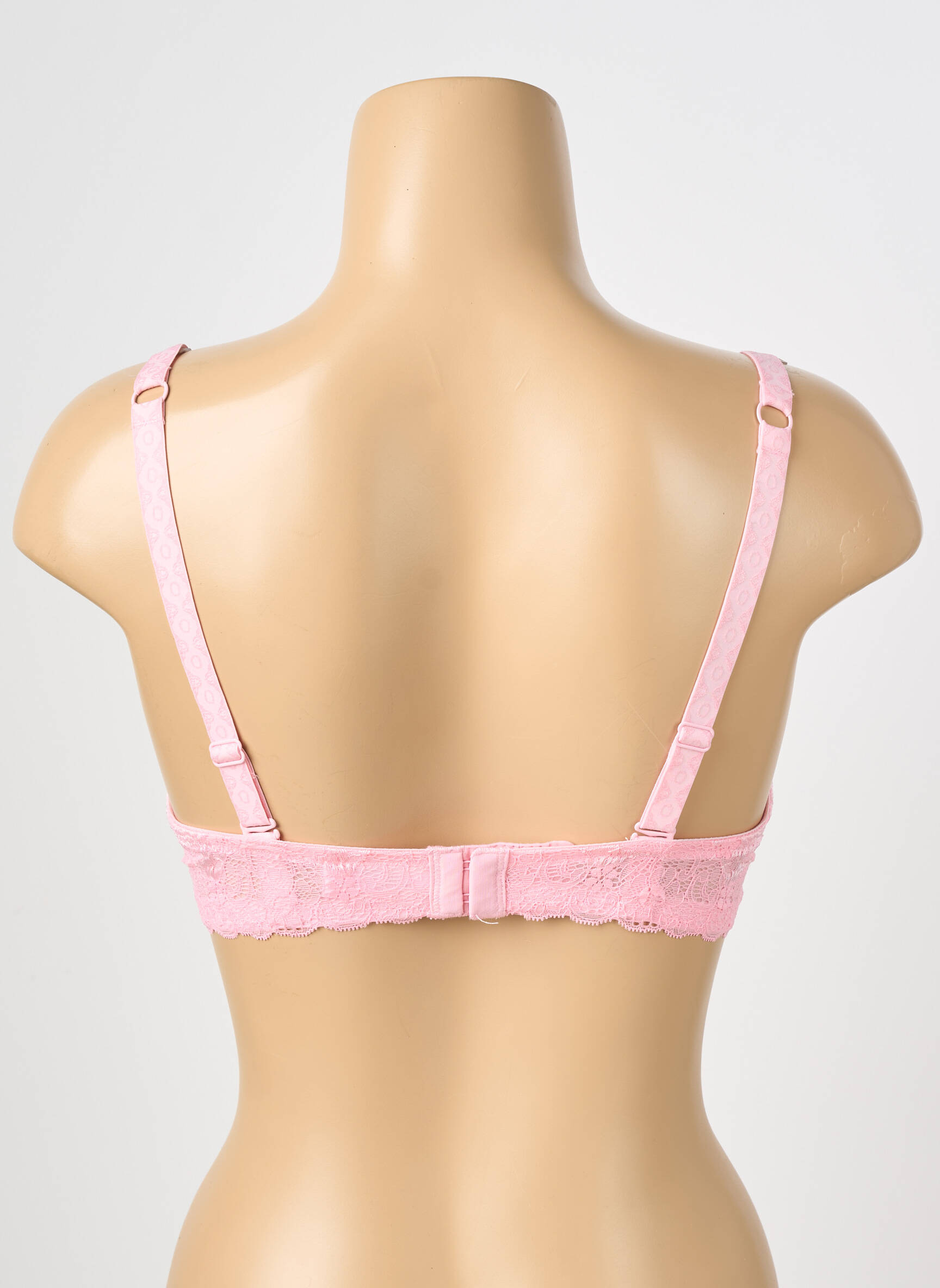 Soutien-gorge effet matière satinée haut soutien-gorge push-up rose VALEGE femme