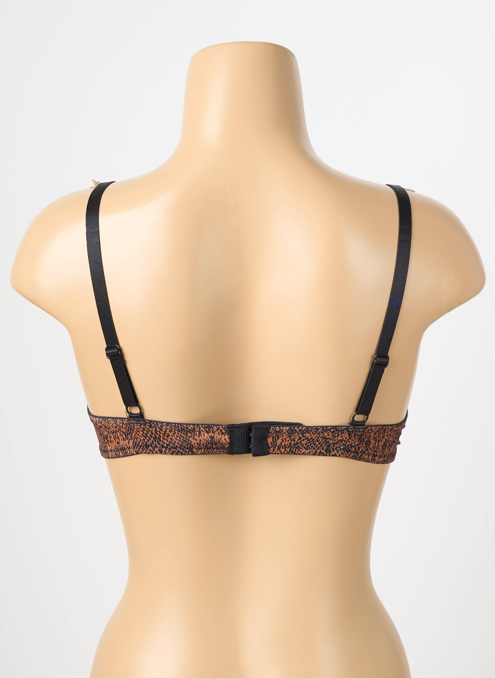 Soutien-gorge effet matière satinée haut soutien-gorge moulé marron ESCORT femme