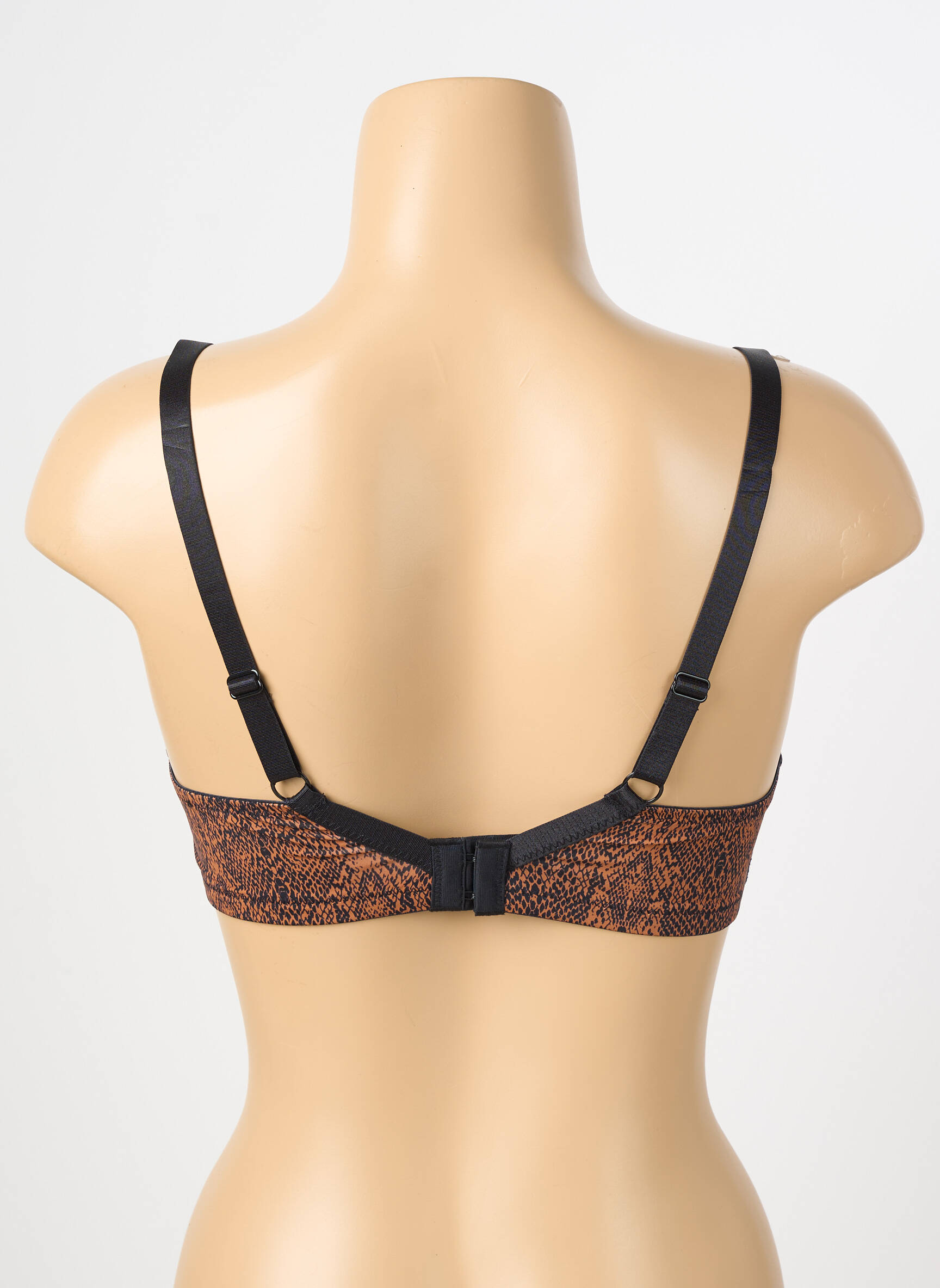 Soutien-gorge effet matière satinée haut soutien-gorge moulé marron ESCORT femme