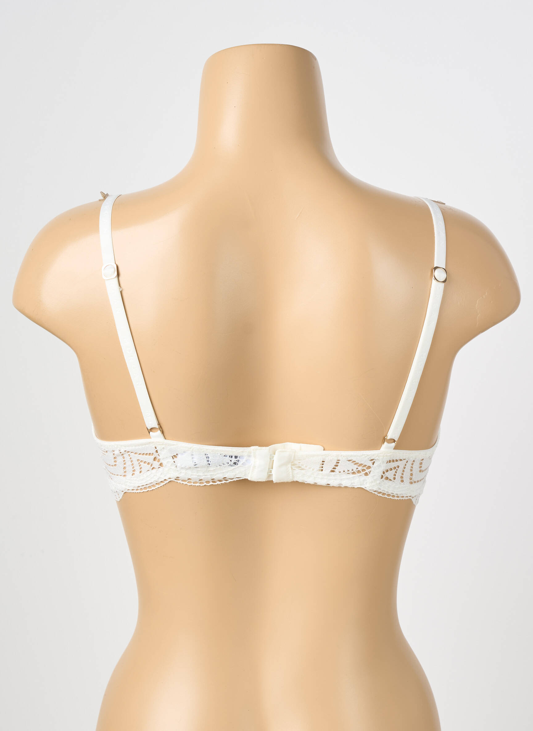 Soutien-gorge broderie haut soutien-gorge moulé beige MORGAN femme
