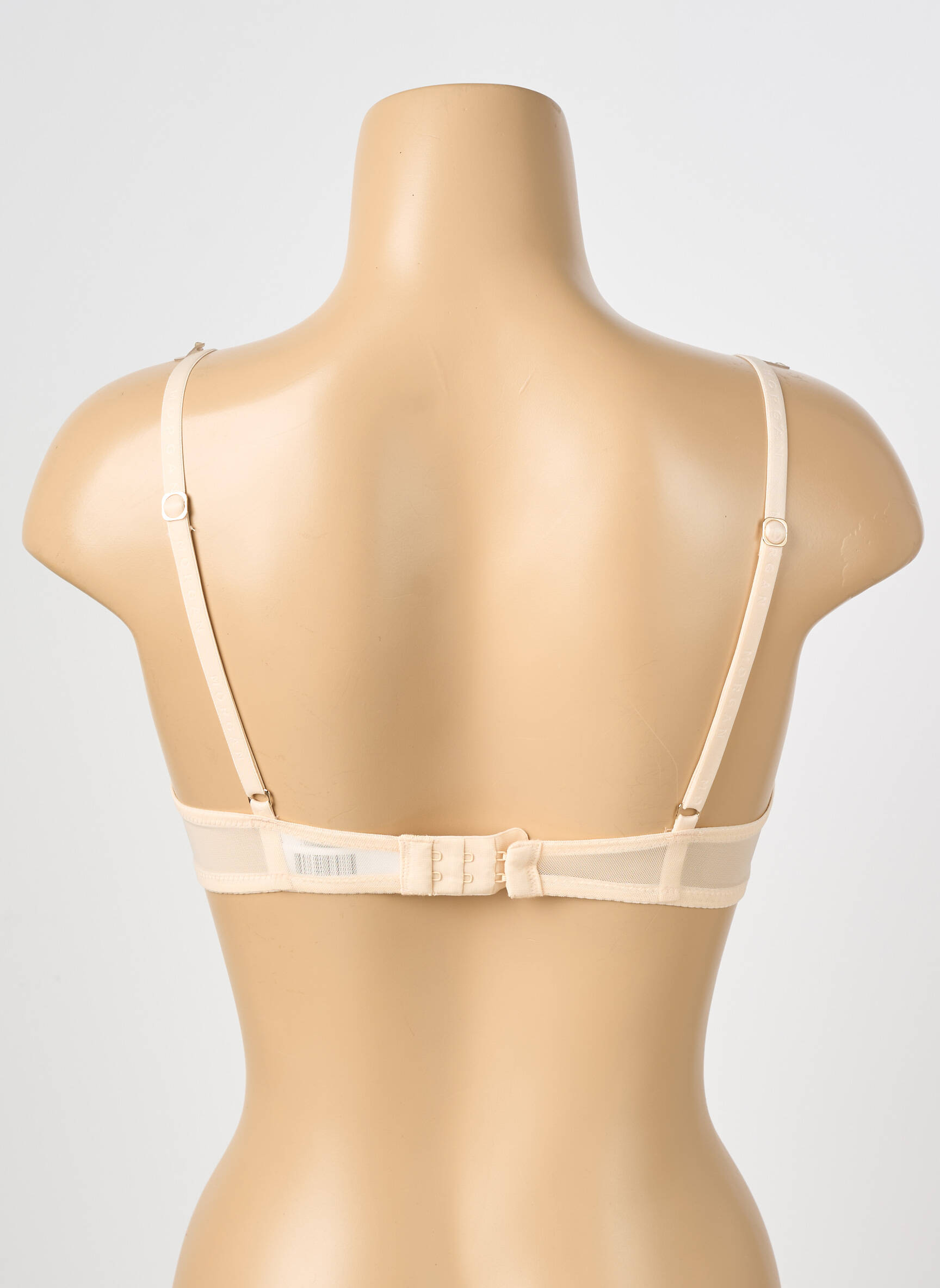 Soutien-gorge effet matière satinée haut soutien-gorge moulé beige MORGAN femme