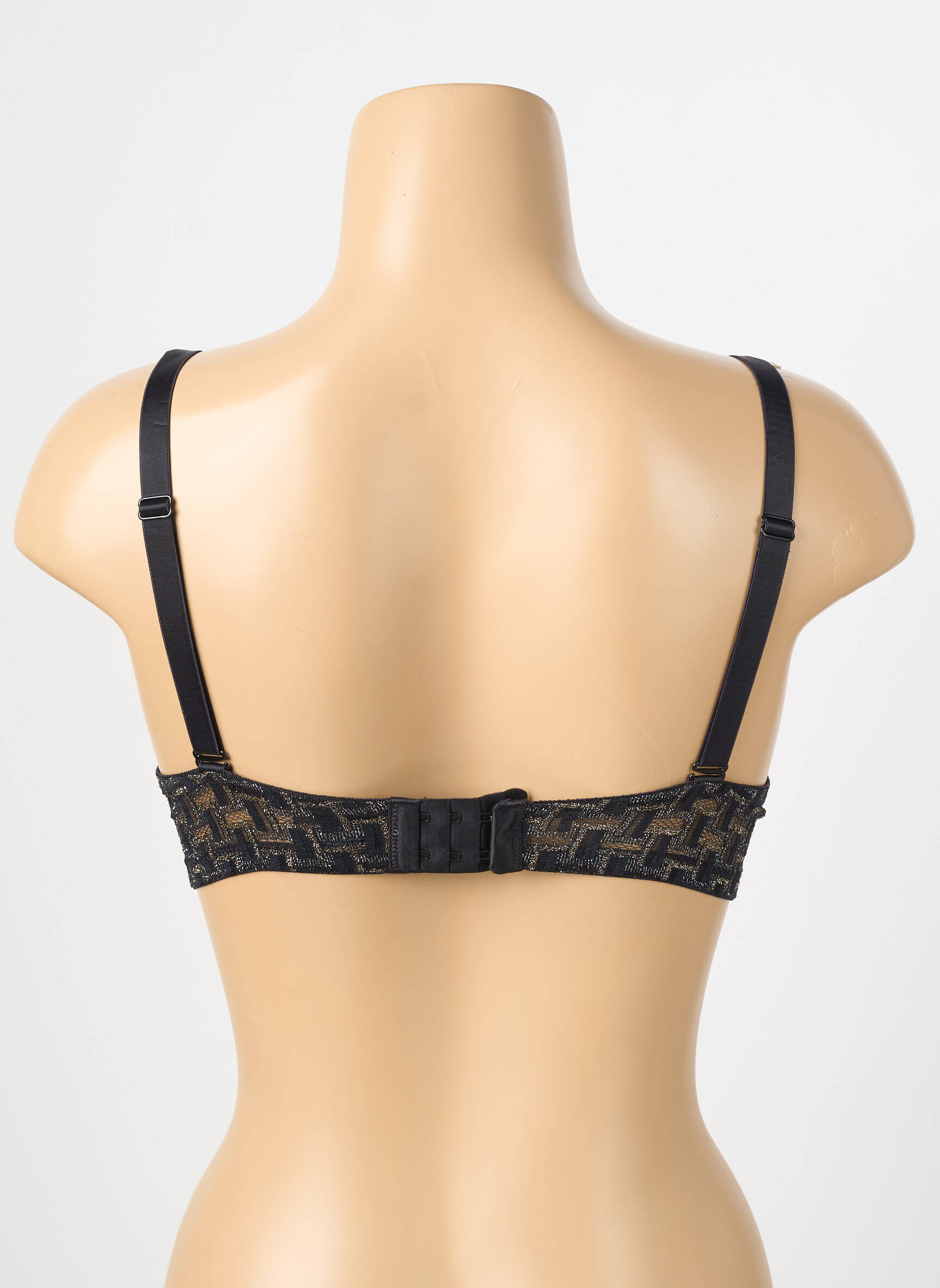Soutien-gorge effet matière satinée haut soutien-gorge push-up noir ESCORT femme
