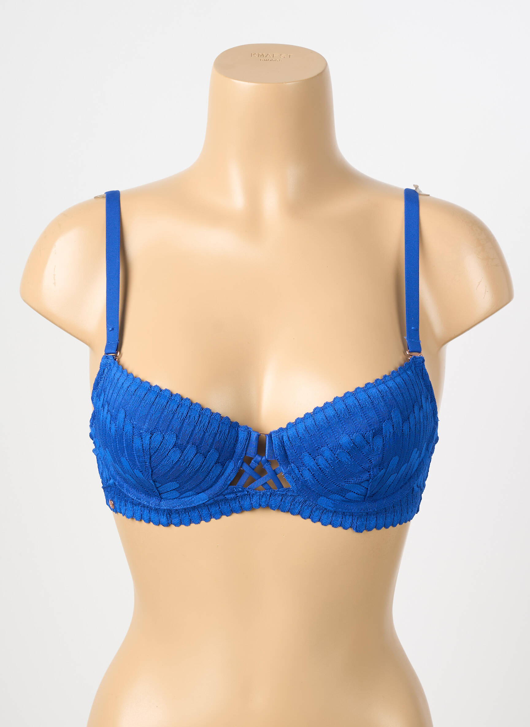 Soutien-gorge légère et transparente haut soutien-gorge moulé bleu ESCORT femme