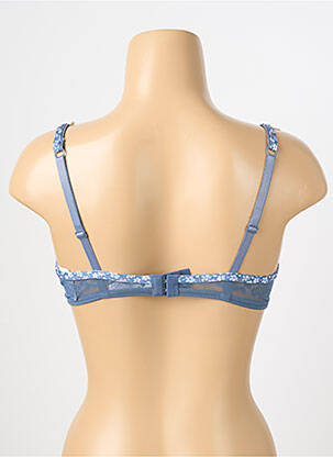 Soutien-gorge effet matière satinée haut soutien-gorge moulé bleu SASSA femme