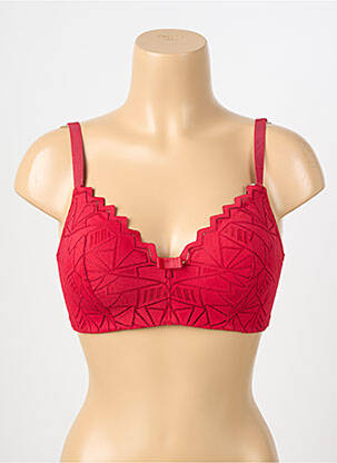 Soutien-gorge sans armature haut soutien-gorge moulé rouge ESCORT femme