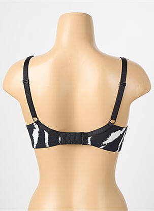 Soutien-gorge effet matière satinée haut soutien-gorge push-up noir ESCORT femme