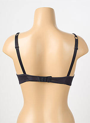 Soutien-gorge effet matière satinée haut soutien-gorge push-up noir VALEGE femme