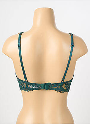 Soutien-gorge effet matière satinée haut soutien-gorge moulé vert STEFFY femme