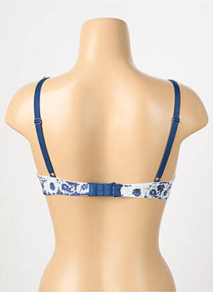 Soutien-gorge effet matière satinée haut soutien-gorge moulé bleu ESCORT femme