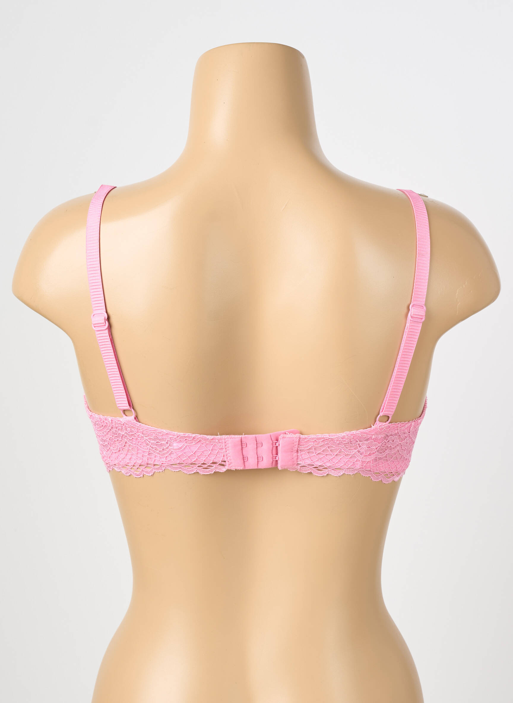 Soutien-gorge effet matière satinée haut soutien-gorge moulé rose VALEGE femme