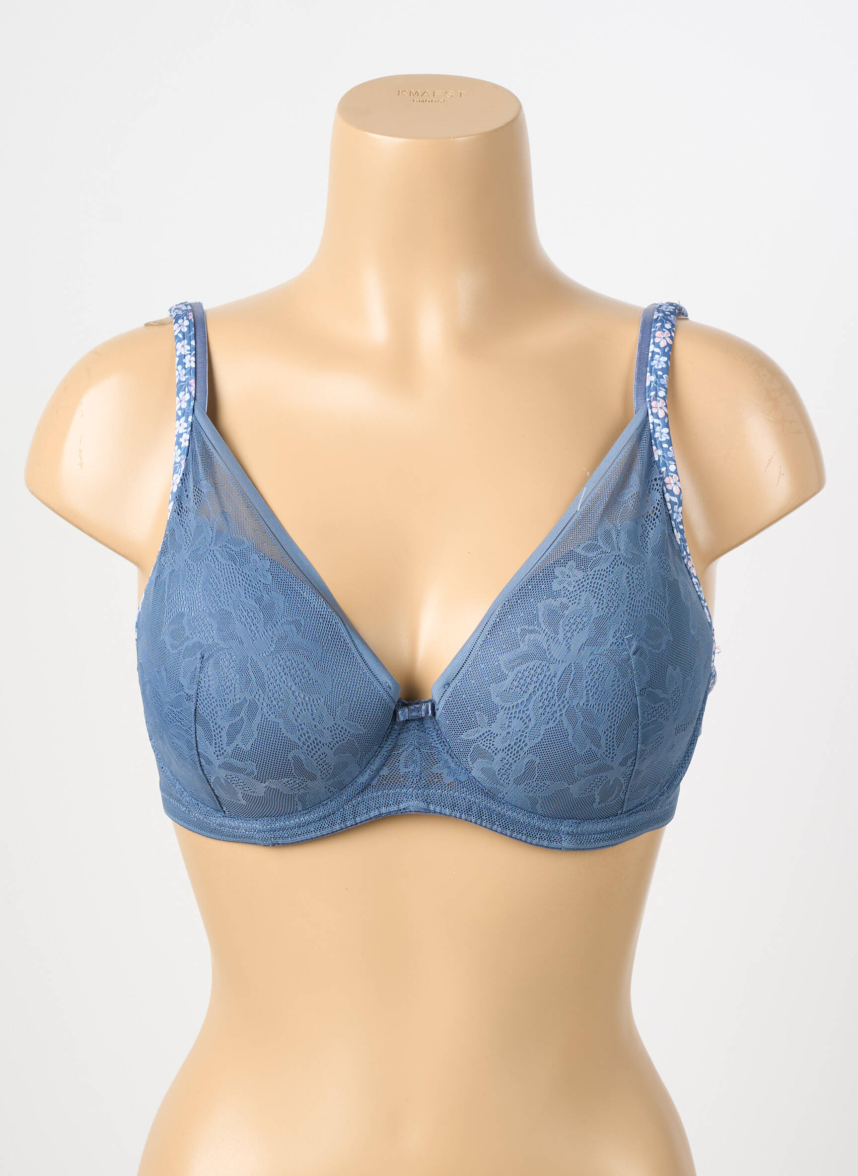 Soutien-gorge légère et transparente haut soutien-gorge moulé bleu SASSA femme