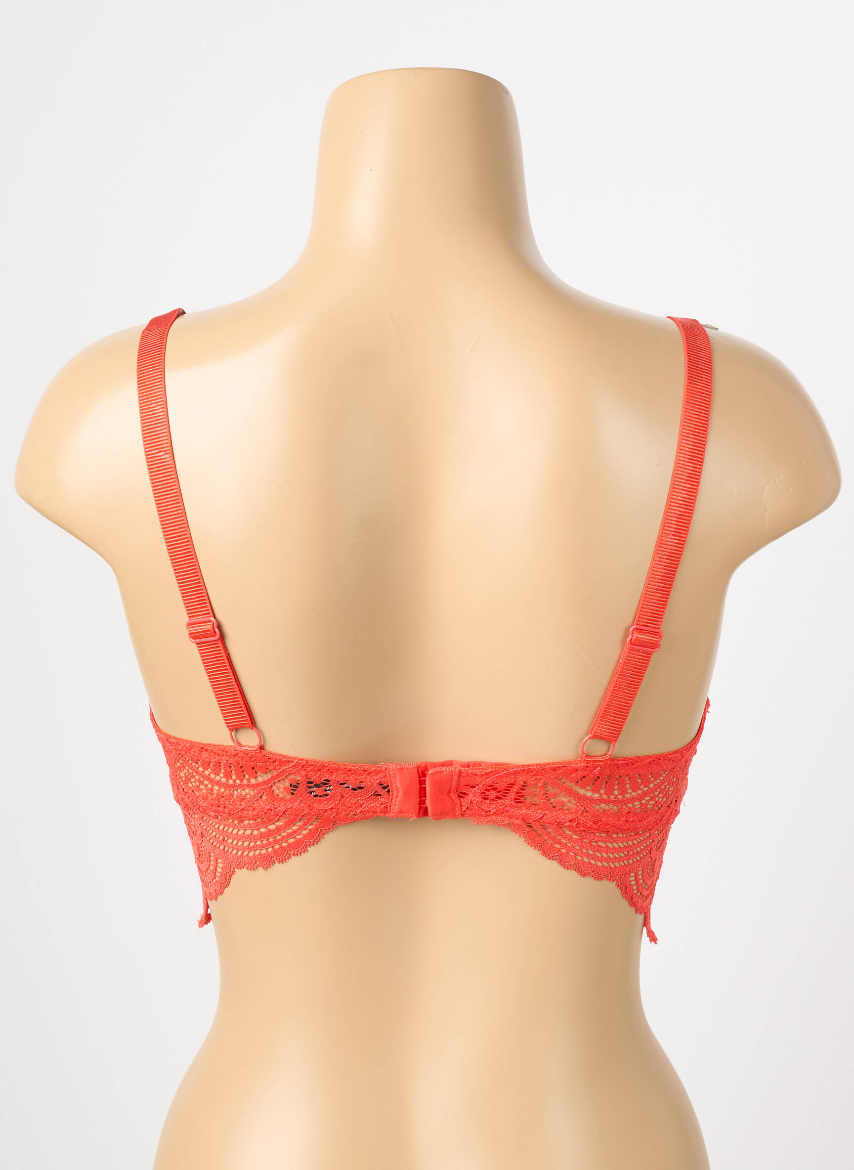 Soutien-gorge légère et transparente haut soutien-gorge moulé orange VALEGE femme