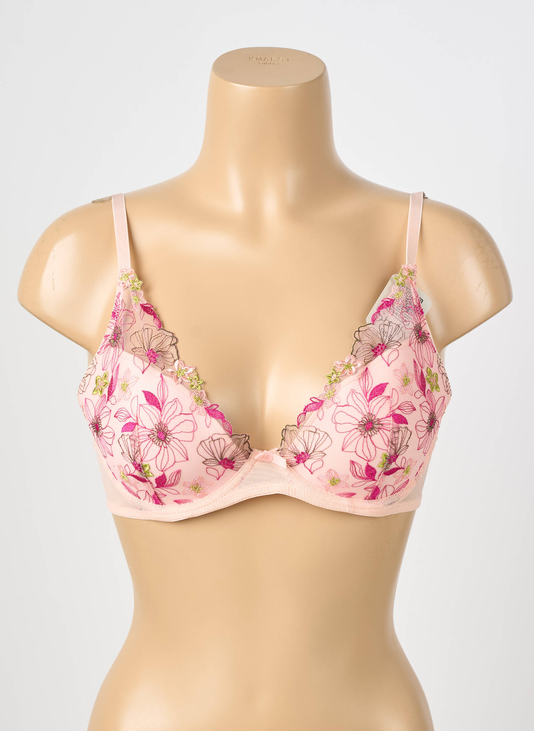 Soutien-gorge légère et transparente haut soutien-gorge moulé rose STEFFY femme