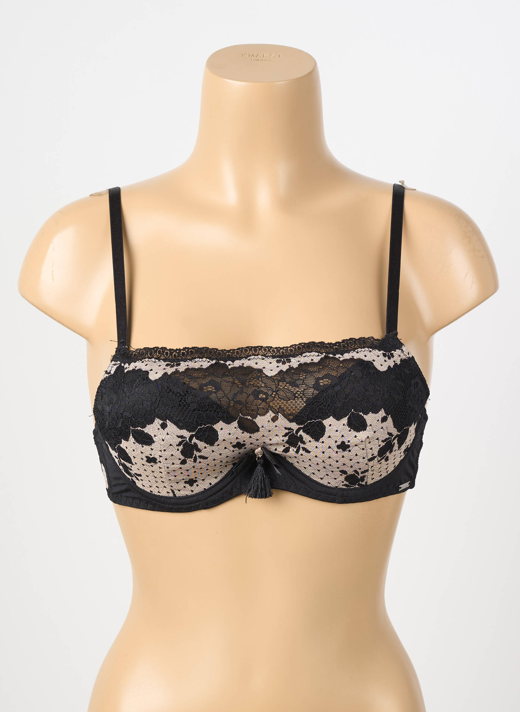 Soutien-gorge sans armature haut soutien-gorge moulé noir STEFFY femme