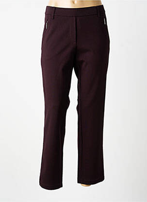 Pantalon slim taille élastique taille normale violet GARDEUR femme