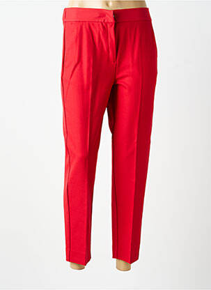 Pantalon 7/8 taille élastique taille normale rouge I BLUES femme