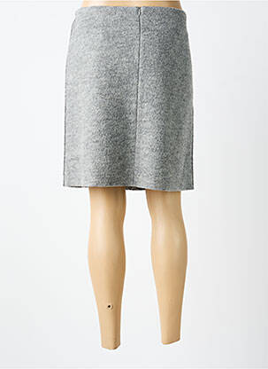 Jupe courte coupe droite gris OUI femme