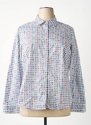 Chemisier imprimé fleurs manches longues bleu SOMMERMANN femme