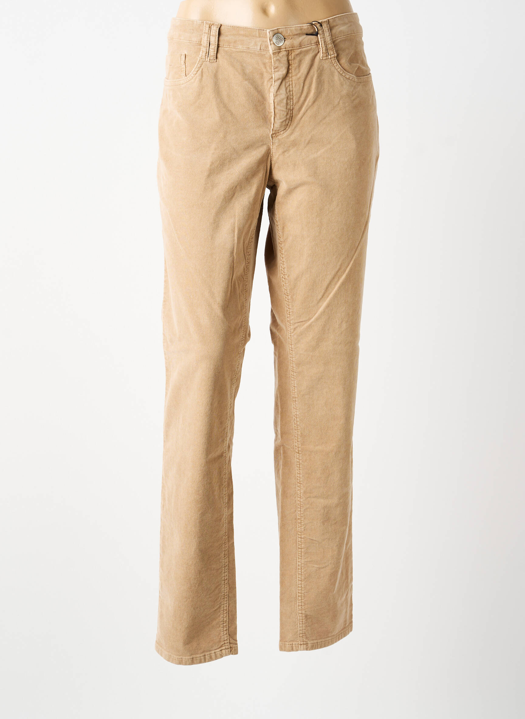 Pantalon slim stretch taille normale beige STARK femme