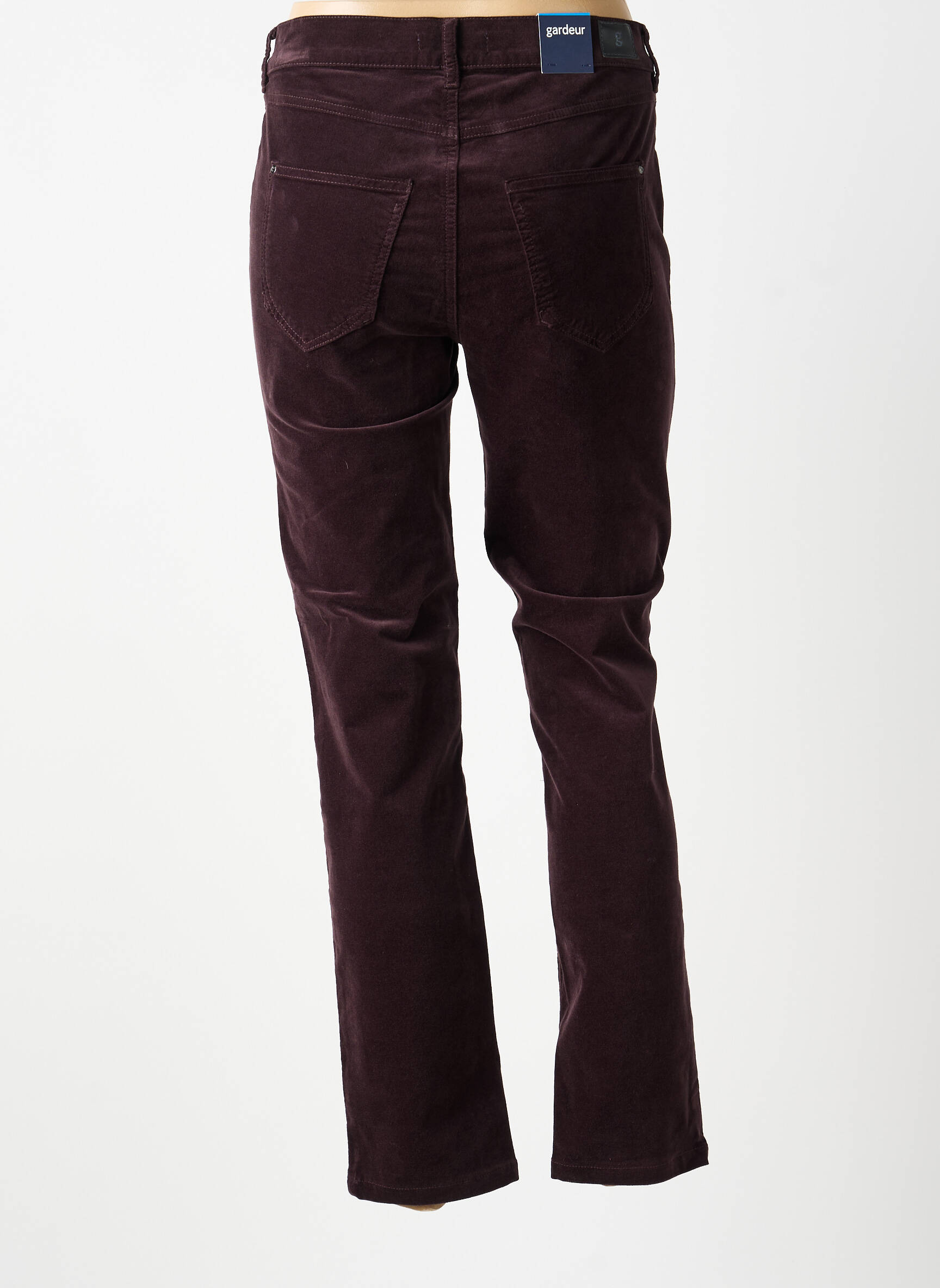 Pantalon slim stretch taille normale violet GARDEUR femme